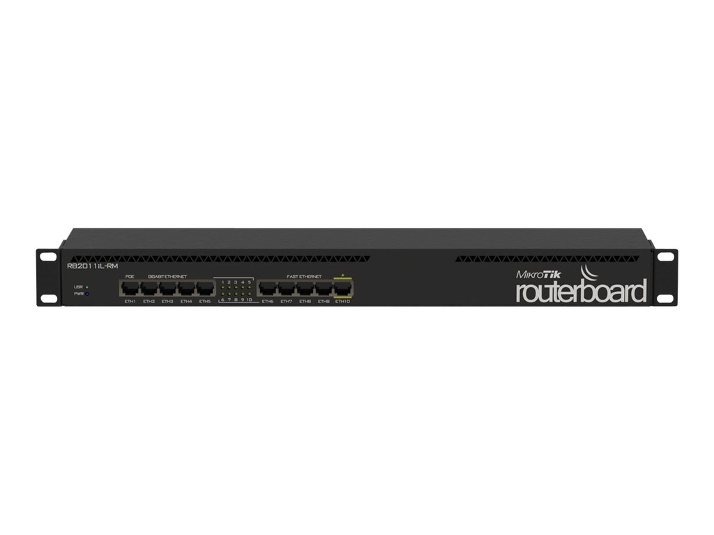 MikroTik RouterBOARD RB2011iL-RM - Router - GigE - montaje en rack