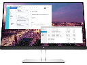 HP E23 G4 - E-Series - monitor LED - 23" (23" visible) - 1920 x 1080 Full HD (1080p) @ 60 Hz - IPS - 250 cd/m² - 1000:1 - 5 ms - HDMI, VGA, DisplayPort - negro, plata