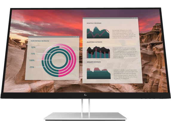 HP E27u G4 - E-Series - monitor LED - 27" - 2560 x 1440 QHD @ 60 Hz - IPS - 250 cd/m² - 1000:1 - 5 ms - HDMI, DisplayPort, USB-C - negro chispeante