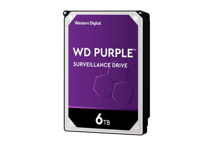 Western Digital WD Purple Surveillance Hard Drive - Hard drive - Internal hard drive - 6 TB - 3.5"