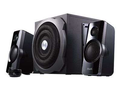 Klip Xtreme KES-390 AcoustixFusion II - Sistema de altavoces - para PC - canal 2.1 - 48 vatios (Total) - negro