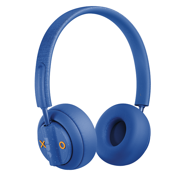 JAM Out There - Auriculares con diadema con micro - en oreja - Bluetooth - inalámbrico - cancelación de sonido activo - azul