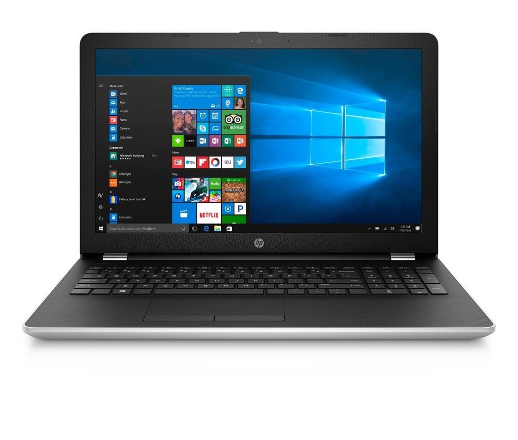 HP 15-Bs021la - Core i7 7500U / 2.7 GHz - Win 10 Home 64 bit - 12 GB RAM - 1 TB HDD - grabadora de DVD - 15.6" 1366 x 768 (HD) - Radeon 530 - marco de teclado de plata ceniza, plata natural (tapa y base), patrón de marco de teclado strata - kbd: Latinoamérica