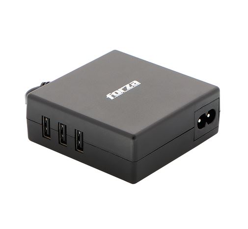 Forza FNA-790 - Universal Laptop Charger - 110/220V 90W NEMA  - 3 USB Ports - 7 Tips