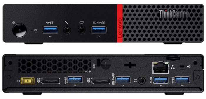 Lenovo ThinkCentre M73 10AY - Pequeño - Core i5 4590T / 2 GHz - RAM 4 GB - HDD 500 GB - HD Graphics 4600 - GigE - WLAN: 802.11b/g/n, Bluetooth 4.0 - Win 7 Pro 64 bits (incluye Licencia de Win 8,1 Pro 64 bits) - monitor: ninguno - teclado: español - negro business - TopSeller