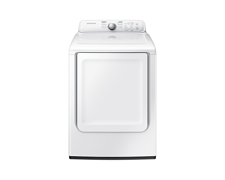 Samsung - Secadora Americana Electrica - DVE20M3100W/AP - 20kg -  Blanca - Cierre silencioso y seguro - Se detiene automáticamente cuando la ropa esta seca - Pantalla de panel led 
