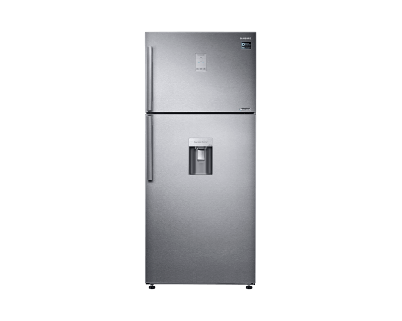 Samsung RT53K6541SL - Frigorífico/congelador - congelador superior con dispensador de agua - autónomo - ancho: 79 cm - fondo: 77 cm - alto: 185.5 cm - 526 litros - acero Easy Clean