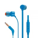 JBL T110 - Auriculares internos con micro - en oreja - cableado - conector de 3,5 mm - azul