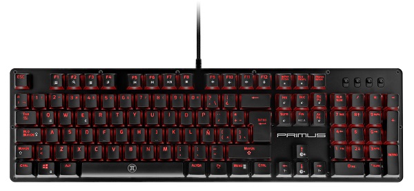 Primus Gaming - Keyboard - Wired - Spanish - USB - Ball100T Rd PKS-103S