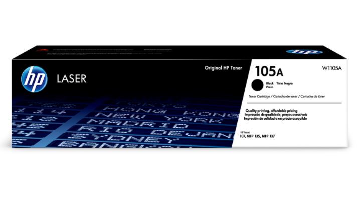 HP 105A - Negro - original - cartucho de tóner (W1105A) - para Laser 107, MFP 135, MFP 137