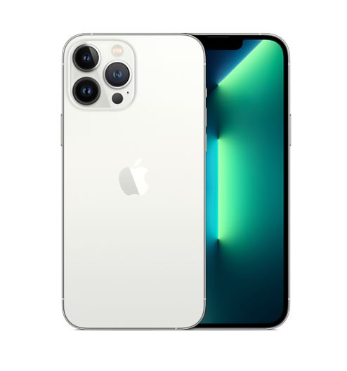 Apple iPhone 13 Pro Max - Smartphone - iOS - 128 GB - Aluminum silver - Touch - MLL73LZ/A