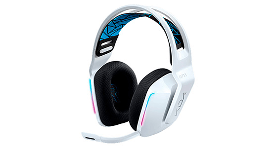 Logitech G G733 K/DA LIGHTSPEED Wireless RGB Gaming Headset - Auricular - tamaño completo - 2,4 GHz - inalámbrico - blanco