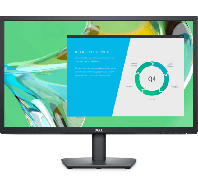 Dell E2422HN - QLED monitor - 23.8" - HDMI / VGA (DB-15) - Fixed Stand