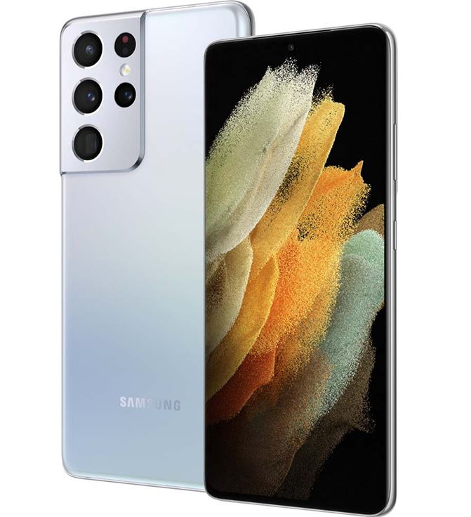 Samsung Galaxy S21 Ultra - Smartphone - Android - 256 GB - Aluminum silver - Touch - 12GB Ram