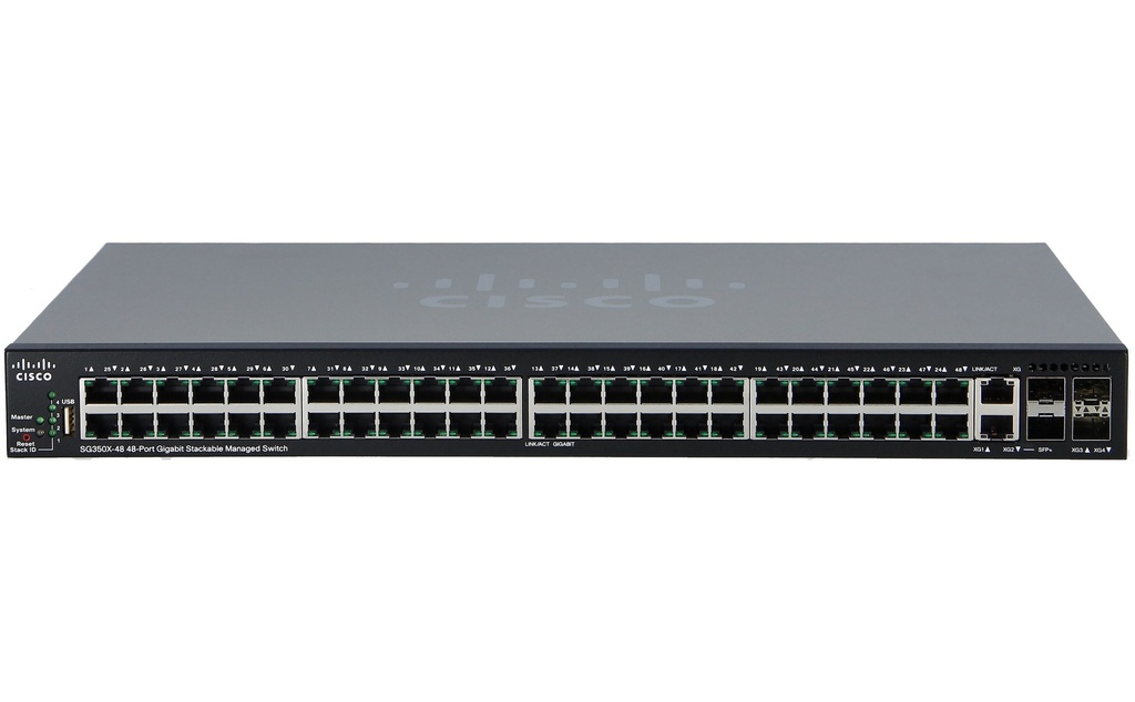 CISCO BUSINESS 350 SERIES 350-48P-4G - SWITCH - 48 PORTS - MANAGED - RACK-MOUNTABLE