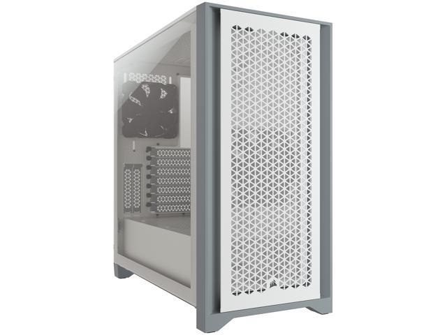 CORSAIR 4000D AIRFLOW - Torre - ATX - panel lateral con ventana (cristal templado) - sin fuente de alimentación (ATX) - blanco - USB/Audio