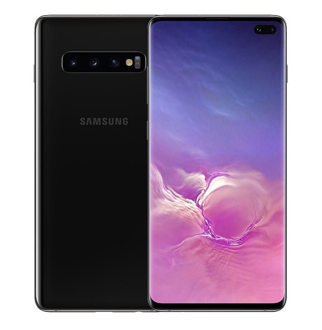 Samsung Galaxy S10+ - 4G smartphone - SIM doble - RAM 8 GB / 128 GB - microSD slot - pantalla OLED - 6.4" - 3040 x 1440 píxeles - 3 x cámaras traseras 12 MP, 12 MP, 16 MP - 2x front cameras 10 MP, 8 MP - negro prisma