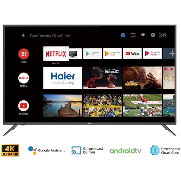 HAIER TV 50” 4K  SERIE K6500 GOOGLE TV Android9        