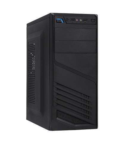 Xtech - Desktop - All black - ATX - pc case 600W ps