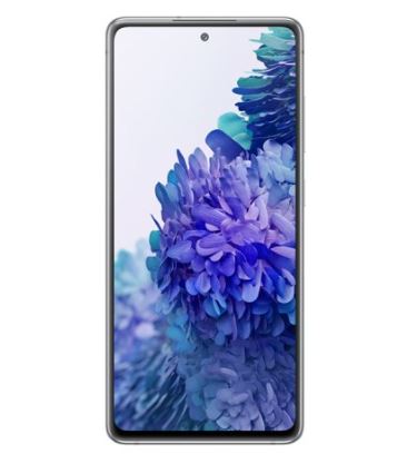Samsung Galaxy S20 FE - 4G smartphone - SIM doble - RAM 6 GB / 128 GB - microSD slot - pantalla OLED - 6.5" - 2400 x 1080 píxeles (120 Hz) - 3 x cámaras traseras 12 MP, 12 MP, 8 MP - front camera 32 MP - blanco nube