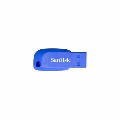 SanDisk Cruzer Blade - USB flash drive - 32 GB - USB 2.0 - electric blue - Blue