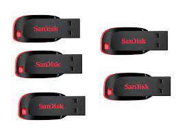 SanDisk - USB flash drive - 32 GB - USB 2.0 - 5 pack