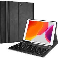 ProCase Funda para teclado para iPad 10.2 de 9ª generación - teclado inalámbrico magnéticamente desmontable y funda tipo folio