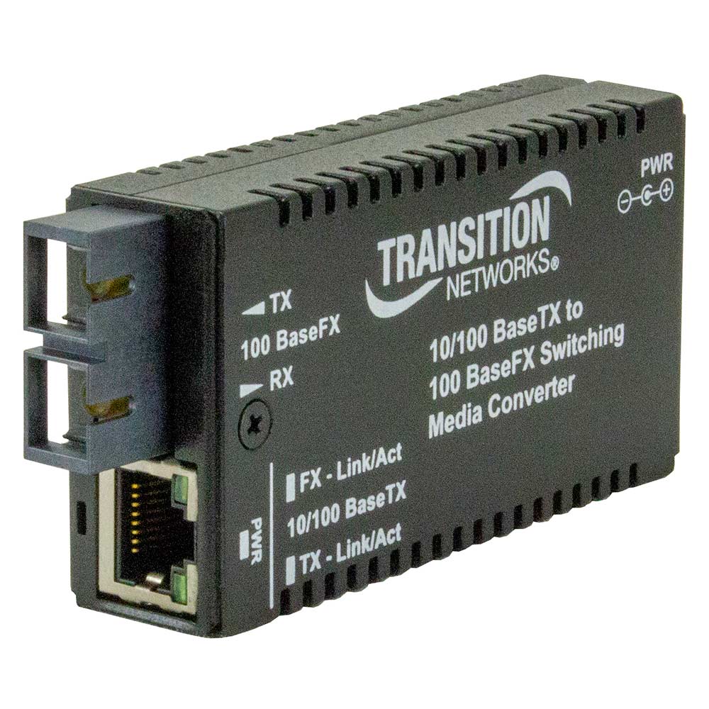 M/E-PSW-FX-02 CONVERTIDOR DE MEDIO 10/100BASE-T (RJ45) TO 100BASE-FX SM