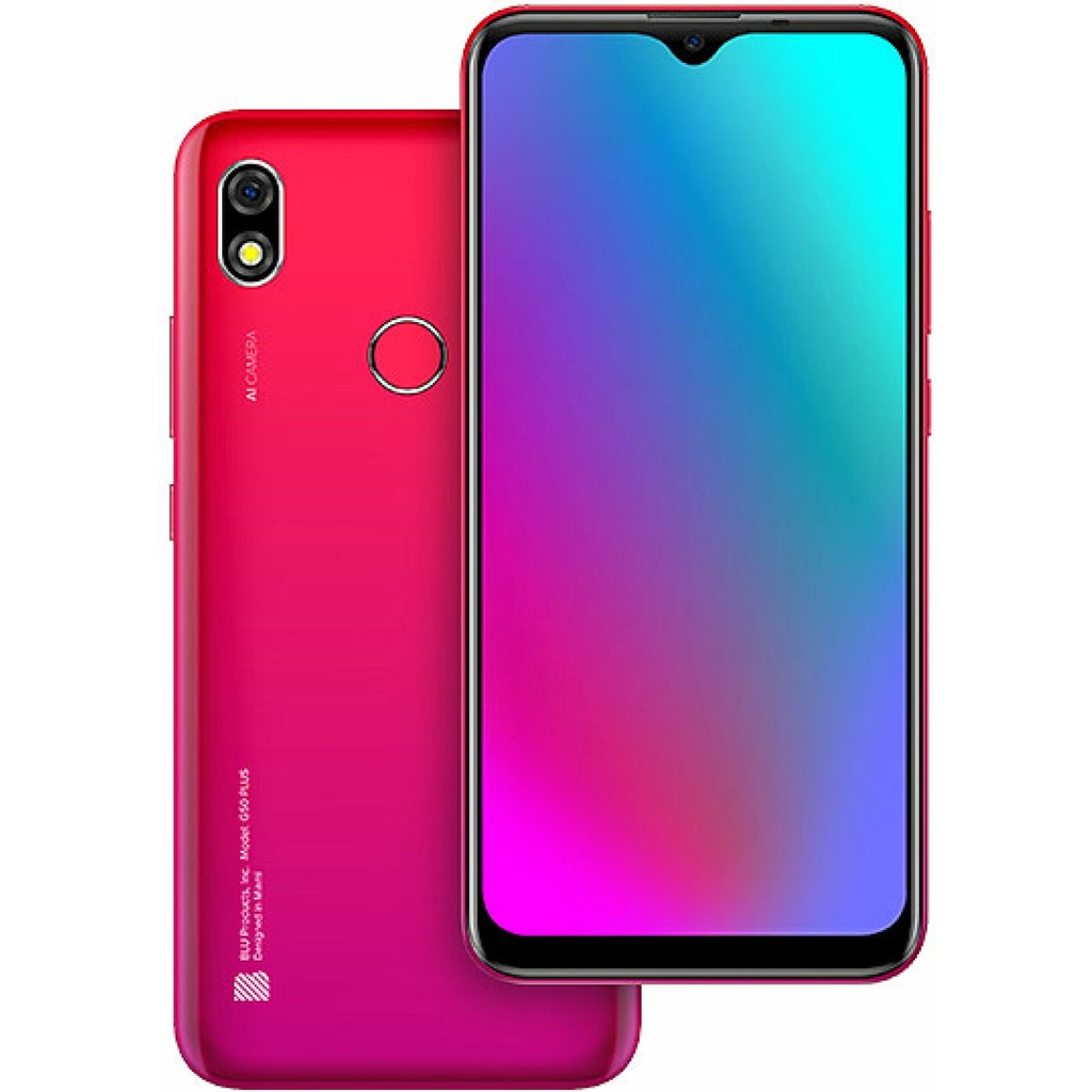 BLU G50 | 2021 |  Pantalla HD+ de 5.5" | 32 GB | Cámara de 13MP | Versión de EE. UU. | Garantía de EE. UU. | Rojo