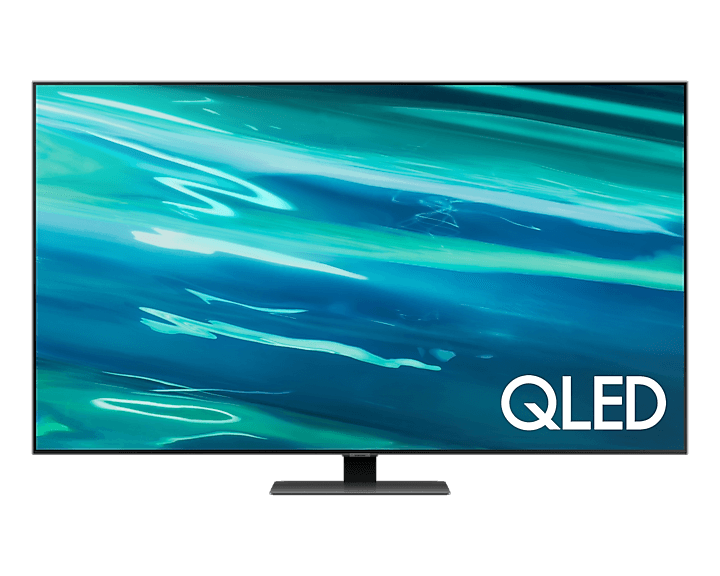 Samsung QN55Q80AAP - 55" Clase diagonal Q80A Series TV LCD con retroiluminación LED - QLED - Smart TV - Tizen OS - 4K UHD (2160p) 3840 x 2160 - HDR - Quantum Dot - carbón plateado
