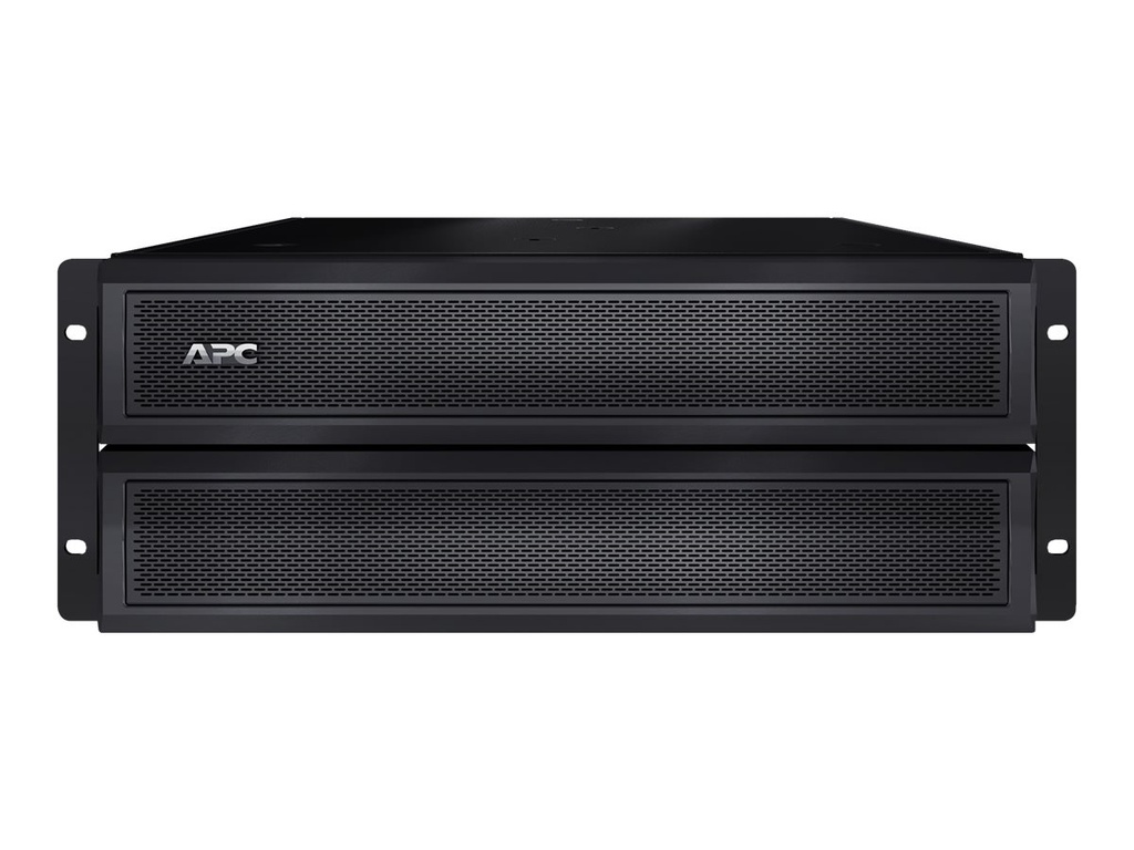 APC Smart-UPS X 120V External Battery Pack Rack/Tower - Caja para baterías (montaje en rack / externo) - 2 x baterías - Ácido de plomo - 4U - negro - para P/N: AR106SH6, AR109SH6, AR112SH6, AR3006, AR3006SP, AR3103, AR3103SP, AR3106, AR3106SP