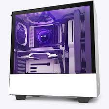 NZXT H series H510i - Torre - ATX - panel lateral con ventana - sin fuente de alimentación - blanco mate - USB/Audio