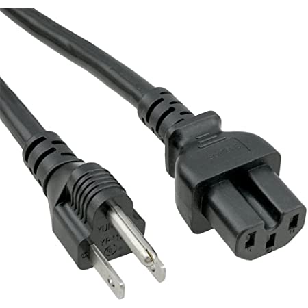 B07DCWK972-Enchufe estándar de acp1029 NEMA 5 – 15 A IEC C15 alta temp. 6 foot (6 foot) Cable de alimentación con certificación UL