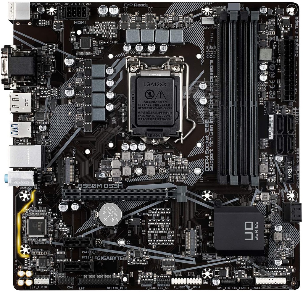 Gigabyte - B560M DS3H V2 - Motherboard - Intel B560
