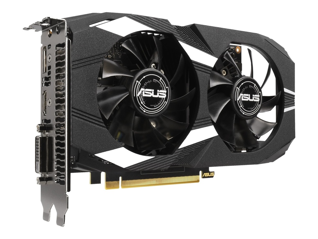 ASUS DUAL-GTX1650-O4G - OC Edition - tarjeta gráfica - GF GTX 1650 - 4 GB GDDR5 - PCIe 3.0 x16 - DVI, HDMI, DisplayPort