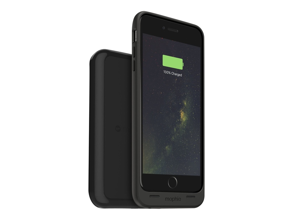 mophie Juice Pack wireless & charging base - Caja de batería para teléfono móvil - negro - para Apple iPhone 6 Plus, 6s Plus