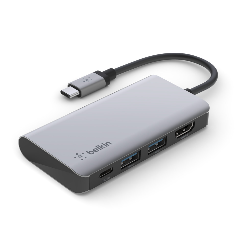 Belkin CONNECT 4-in-1 - Adaptador multipuerto - USB-C - HDMI