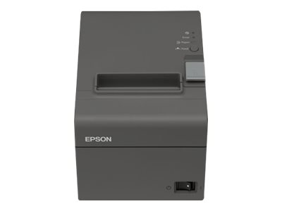 Epson OmniLink TM-T20II-i - Impresora de recibos - línea térmica - Rollo (7,95 cm) - 22,6 cpp - hasta 200 mm/segundo - USB 2.0, LAN, serial, host USB 2.0 - cutter - gris oscuro