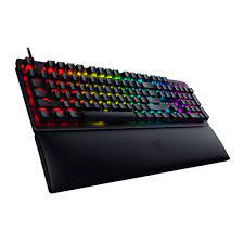 Razer Huntsman V2 - Teclado - con ruega digital - retroiluminación - USB - español - interruptor: Razer Clicky Optical Purple