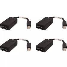 PNY - Adaptador de vídeo - Mini DisplayPort macho a HDMI hembra - compatibilidad con 4K (paquete de 4)
