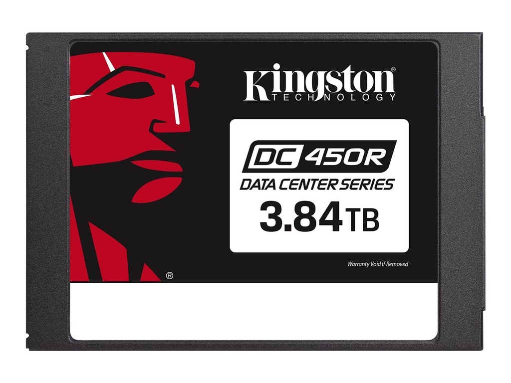 Kingston Data Center DC450R - Unidad en estado sólido - cifrado - 3.84 TB - interno - 2.5" - SATA 6Gb/s - AES de 256 bits - Self-Encrypting Drive (SED)