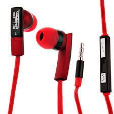 Klip Xtreme KolorBudz KHS-625RD - Auriculares internos - en oreja - cableado - conector de 3,5 mm - rojo