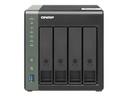 QNAP TS-431X3 - Servidor NAS - 4 compartimentos - SATA 6Gb/s - RAID 0, 1, 5, 6, 10, JBOD, 5 Hot Spare, intercambio en caliente 6, 10 repuesto rápido - RAM 4 GB - Gigabit Ethernet / 2.5 Gigabit Ethernet / 10 Gigabit Ethernet - iSCSI soporta