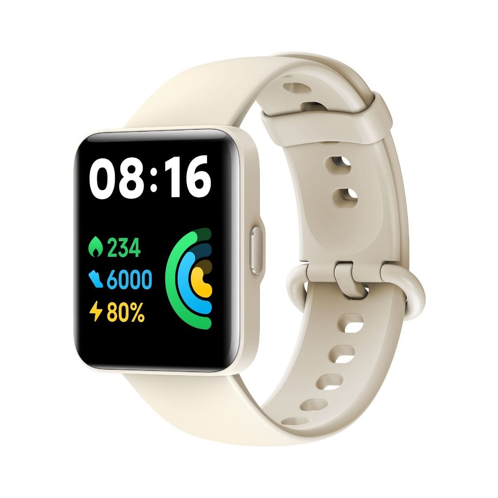 Xiaomi Redmi Watch 2 Lite - Marfil - reloj inteligente con correa - tamaño de la muñeca: 140-210 mm - pantalla luminosa 1.55" - Bluetooth - 35 g