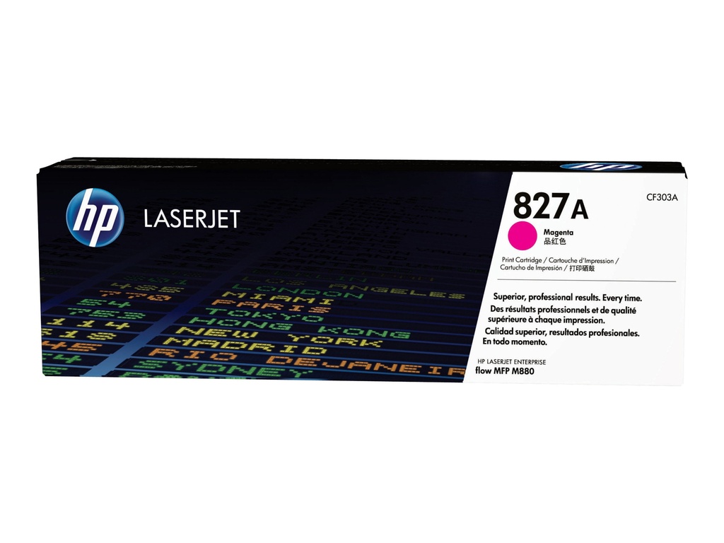 HP 827A - Magenta - original - LaserJet - cartucho de tóner (CF303A) - para Color LaserJet Managed Flow MFP M880; LaserJet Enterprise Flow MFP M880