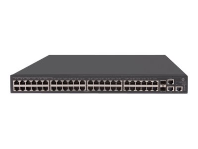 HPE 1950-48G-2SFP+-2XGT-PoE+ - Conmutador - L3 - Gestionado - 48 x 10/100/1000 (PoE+) + 2 x Gigabit SFP / 10 Gigabit SFP+ + 2 x 10Gb Ethernet - montaje en rack - PoE+ (370 W)