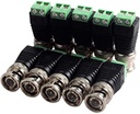Hikvision - Adaptador balún - BNC (M) a terminal de tornillo - UTP - CAT 5 - negro