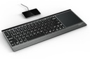 HP POS Keyboard with Magnetic Stripe Reader - Teclado - USB - QWERTY - EE. UU. - para Engage Flex Mini Retail System; Engage One; MX12; RP9 G1 Retail System