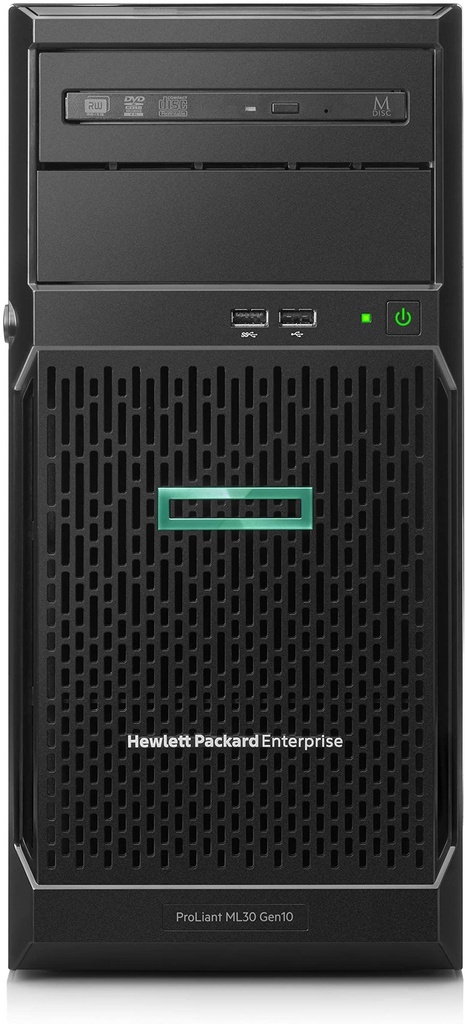 HPE - Server - Rack-mountable - Intel Xeon E-2314 - 16 GB - 1 TB Hard Drive Capacity - ML30 G10+