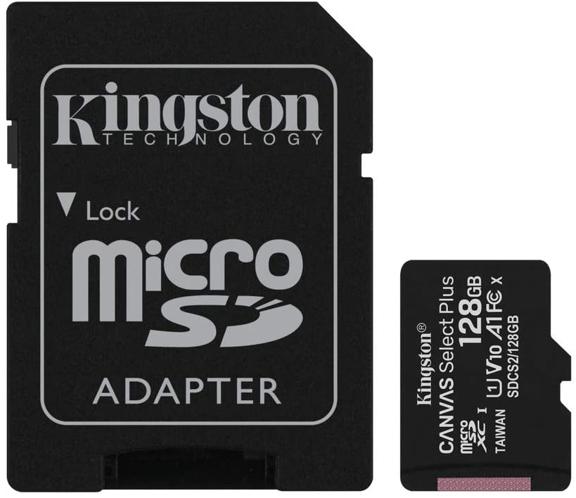 CH805KNG02 Kingston canvas select plus  tarjeta de memoria flash adaptador micro SDXC a SD incluido 128gb